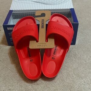 Birkenstock Vibrant Red Slides